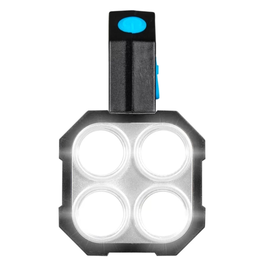 LED Hämardatav laetav taskulamp LED/5V IPX4 250 läikiv 1200 mAh