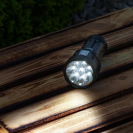 LED Hämardatav laetav taskulamp LED/5V IPX4 600 läikiv 1200 mAh