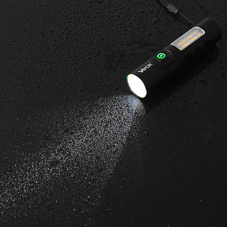 LED Hämardatav laetav taskulamp koos punase tulega LED/5W/5V IPX4 250 läikiv 2000 mAh