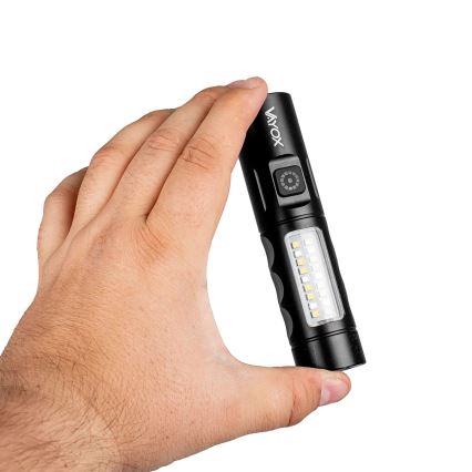 LED Hämardatav laetav taskulamp koos punase tulega LED/5W/5V IPX4 250 läikiv 2000 mAh