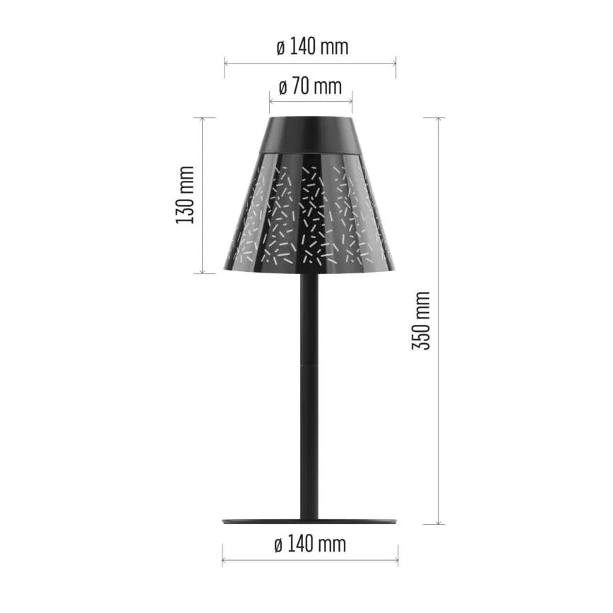 LED Hämardatav laetav väli laualamp LED/4,2W/5V 2200mAh IP44