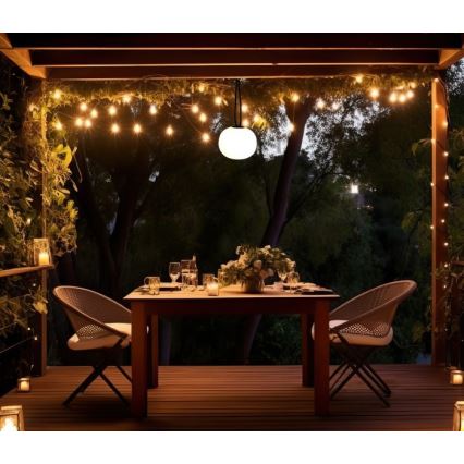LED hämardatav laetav välisvalgusti VENEZIA LED/1,5W/5V 2500K IP54 2600 mAh must