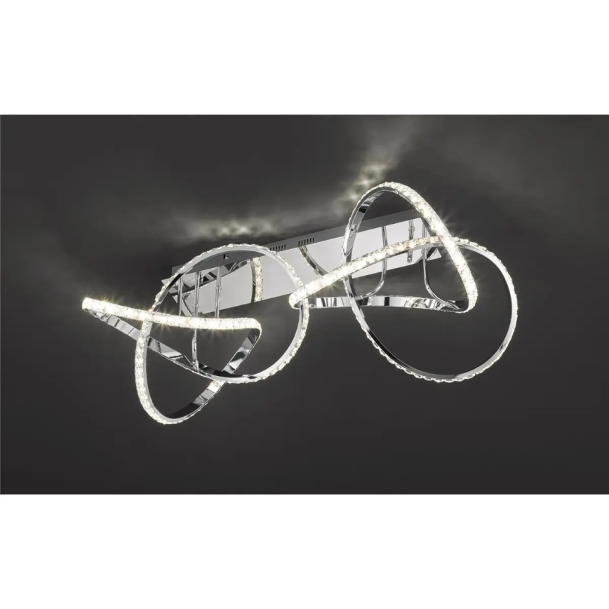 LED hämardatav laevalgusti ABRO LED/49W/230V läikiv kroom