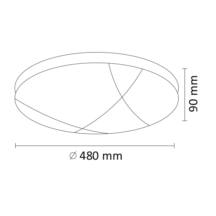 LED Hämardatav laevalgusti ATLAS LED/72W/230V 3000-6500K + kaugjuhtimispult