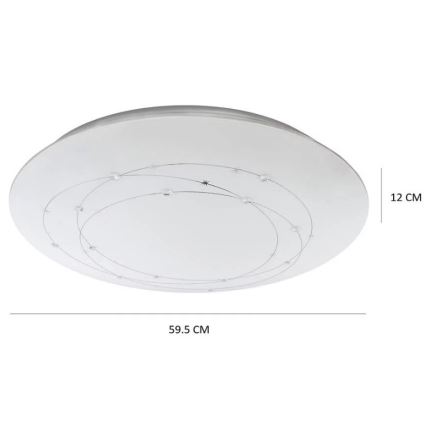 LED Hämardatav laevalgusti ATRIA puldiga LED/48W/230V