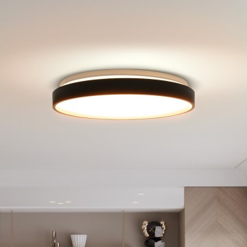 LED Hämardatav laevalgusti CALA LED/48W/230V 3000-6500K must/kuldne + kaugjuhtimispult
