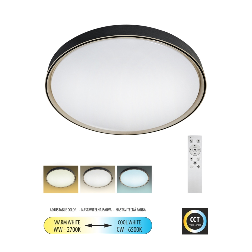 LED Hämardatav laevalgusti EBRO LED/36W/230V 2700-6500K d. 50 cm + kaugjuhtimispult