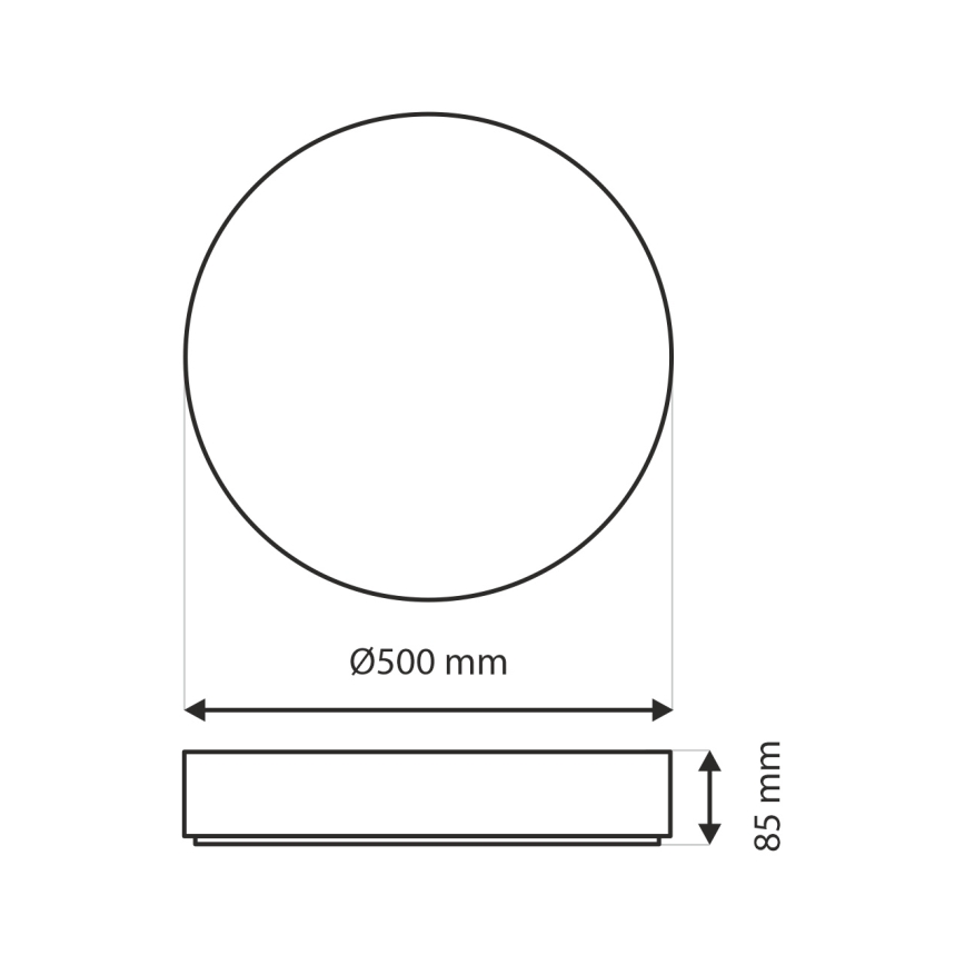 LED Hämardatav laevalgusti EBRO LED/36W/230V 2700-6500K d. 50 cm + kaugjuhtimispult