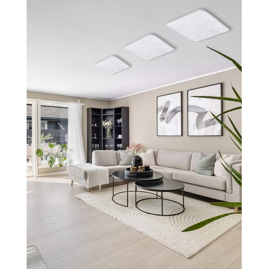 LED Hämardatav laevalgusti FLORA LED/36W/230V 2700-6500K 43x43 cm + kaugjuhtimispult