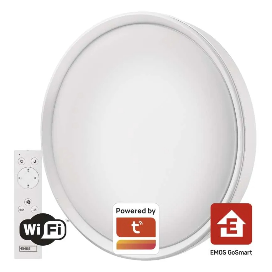 LED Hämardatav laevalgusti GoSmart LED/45W/230V d. 50 cm 2700-6500K Wi-Fi Tuya + kaugjuhtimispult