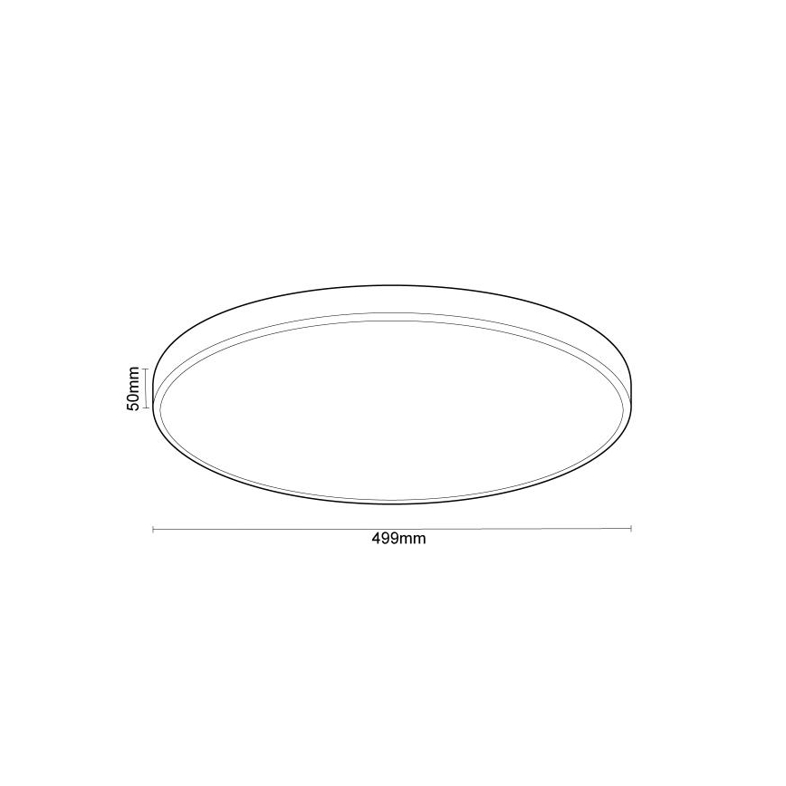 LED Hämardatav laevalgusti hääljuhtimisega OPAL LED/48W/230V 2700-6500K must + kaugjuhtimispult