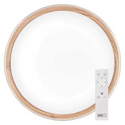 Hämardatav LED-laevalgusti ILVI LED/30W/230V 2700-6500K, läbimõõt 40 cm, beež + kaugjuhtimispult