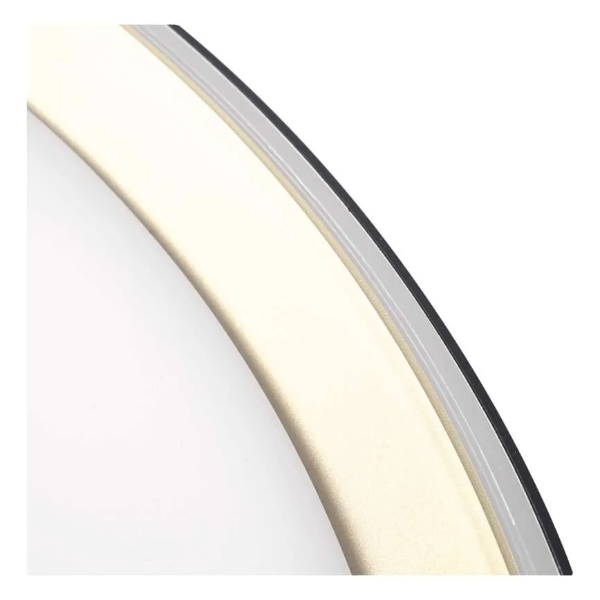 LED-hämardatav laelamp ILVI LED/45W/230V 2700–6500K läbimõõt 50 cm must/messing + kaugjuhtimispult