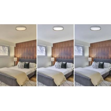 Hämardatav LED-laelamp ILVI LED/45W/230V 2700-6500K läbimõõt 50 cm valge/beež + kaugjuhtimispult
