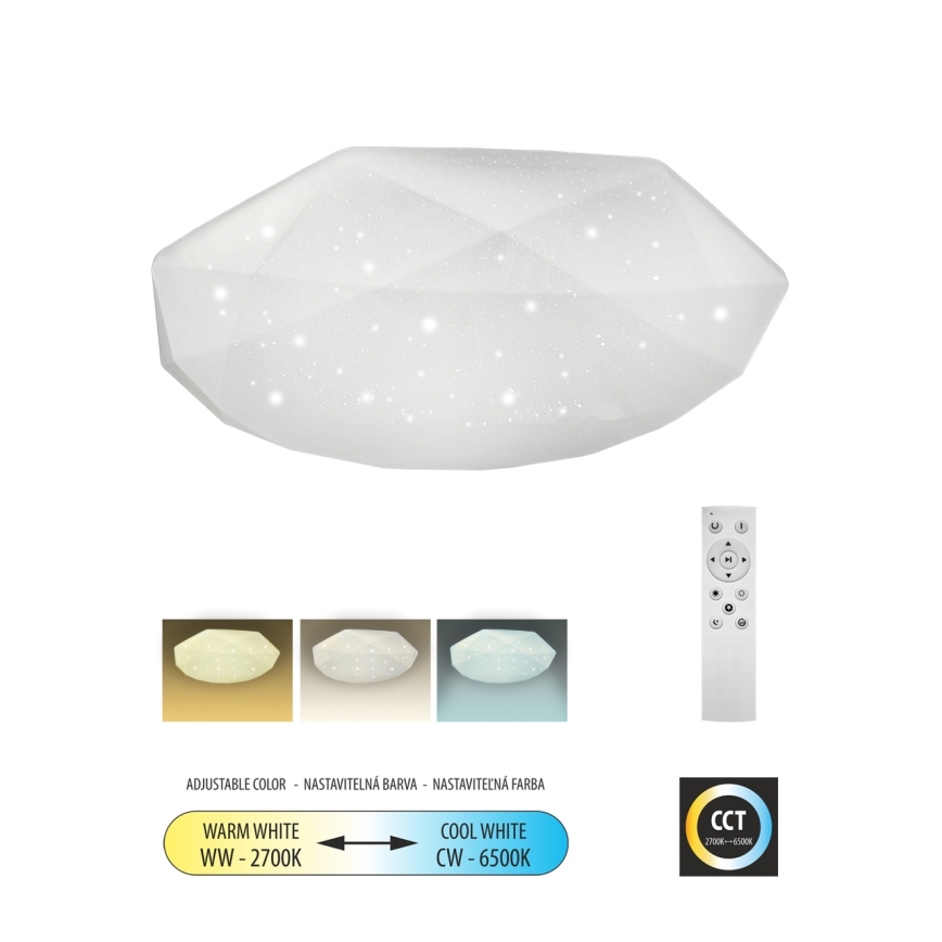 LED Hämardatav laevalgusti INDUS LED/60W/230V 2700-6500K d. 58 cm + kaugjuhtimispult