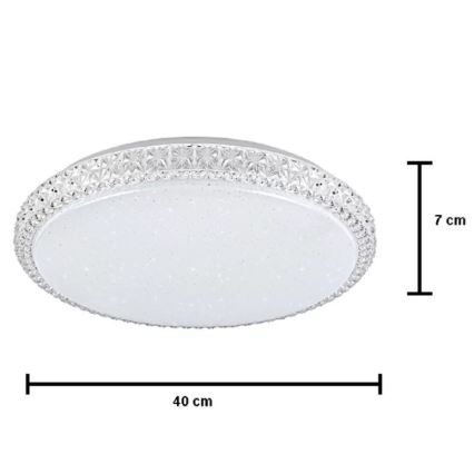 LED Hämardatav laevalgusti IRINA LED/48W/230V puldiga