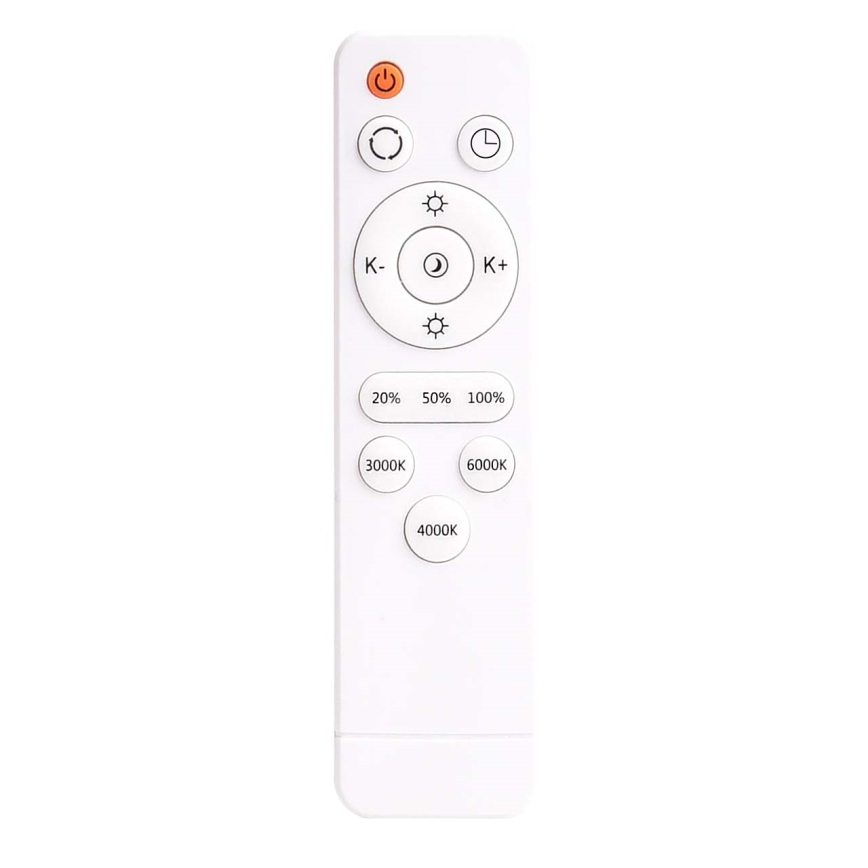 LED Hämardatav laevalgusti KERN LED/80W/230V 3000-6000K d. 80 cm must + kaugjuhtimispult