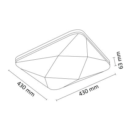 LED Hämardatav laevalgusti koos KASTOR puldiga LED/72W/230V