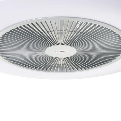 LED Hämardatav laevalgusti koos ventilaatoriga ARIA LED/38W/230V 3000-6000K hõbe + pult