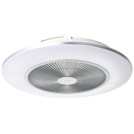 LED Hämardatav laevalgusti koos ventilaatoriga ARIA LED/38W/230V 3000-6000K hõbe + pult