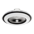 LED Hämardatav laevalgusti koos ventilaatoriga ZEPHYR LED/48W/230V 3000-6000K must + pult
