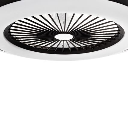 LED Hämardatav laevalgusti koos ventilaatoriga ZONDA LED/48W/230V 3000-6000K must + pult