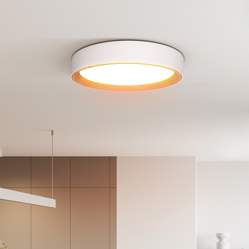 LED Hämardatav laevalgusti LARIOS LED/48W/230V 3000-6500K d. 39 cm valge + kaugjuhtimispult