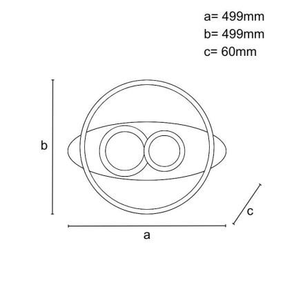 LED Hämardatav laevalgusti LED/105W/230V 3000-6500K + kaugjuhtimispult