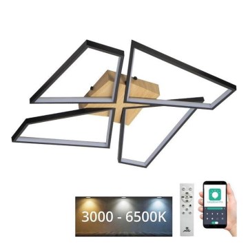 LED Hämardatav laevalgusti LED/115W/230V 3000-6500K pruun/must + kaugjuhtimispult