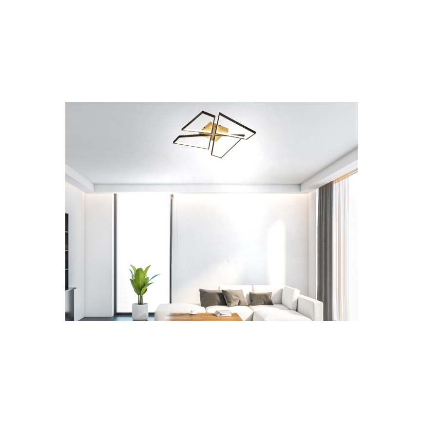 LED Hämardatav laevalgusti LED/115W/230V 3000-6500K pruun/must + kaugjuhtimispult