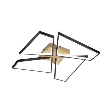 LED Hämardatav laevalgusti LED/115W/230V 3000-6500K pruun/must + kaugjuhtimispult
