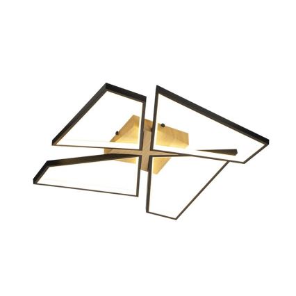 LED Hämardatav laevalgusti LED/115W/230V 3000-6500K pruun/must + kaugjuhtimispult