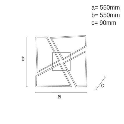 LED Hämardatav laevalgusti LED/115W/230V 3000-6500K pruun/must + kaugjuhtimispult