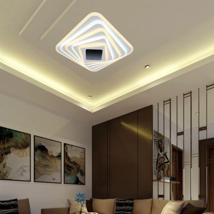 LED Hämardatav laevalgusti LED/150W/230V 3000-6500K 51x51 cm + kaugjuhtimispult