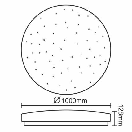 LED Hämardatav laevalgusti LED/150W/230V + pult