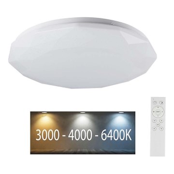 LED Hämardatav laevalgusti LED/40W/230V 3000K/4000K/6500K d. 38,8 cm + kaugjuhtimispult