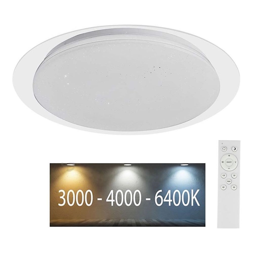 LED Hämardatav laevalgusti LED/40W/230V 3000K/4000K/6500K d. 46,5 cm + kaugjuhtimispult