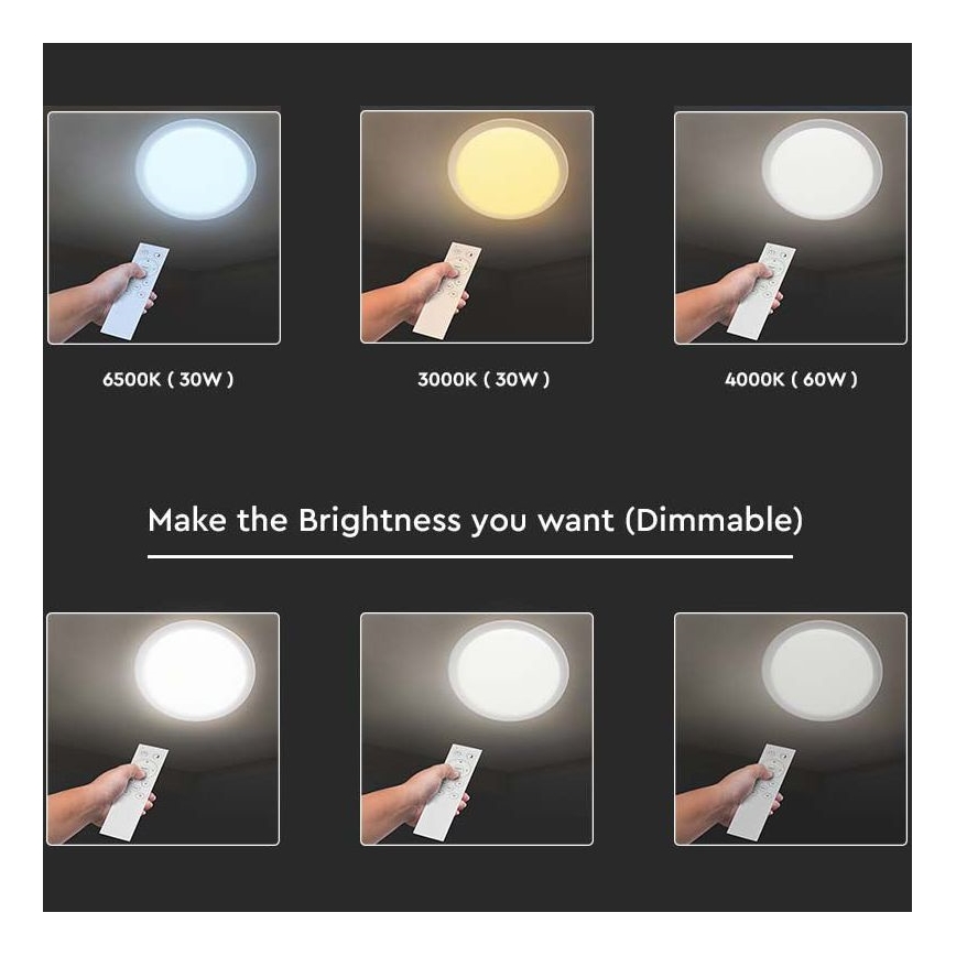 LED Hämardatav laevalgusti LED/40W/230V 3000K/4000K/6500K + kaugjuhtimispult