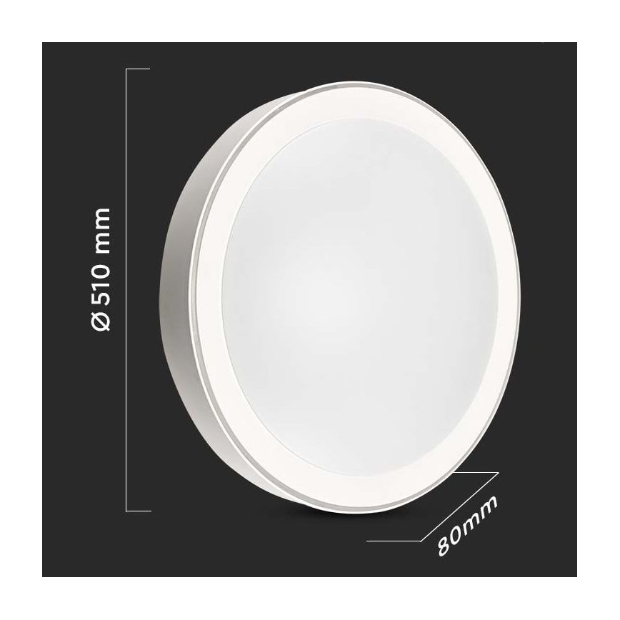 LED Hämardatav laevalgusti LED/40W/230V 3000K/4000K/6500K d. 51 cm + kaugjuhtimispult