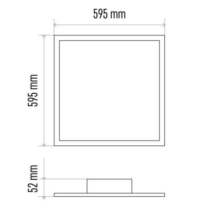 LED Hämardatav laevalgusti LED/40W/230V 2700-6000K ruudukujuline + pult