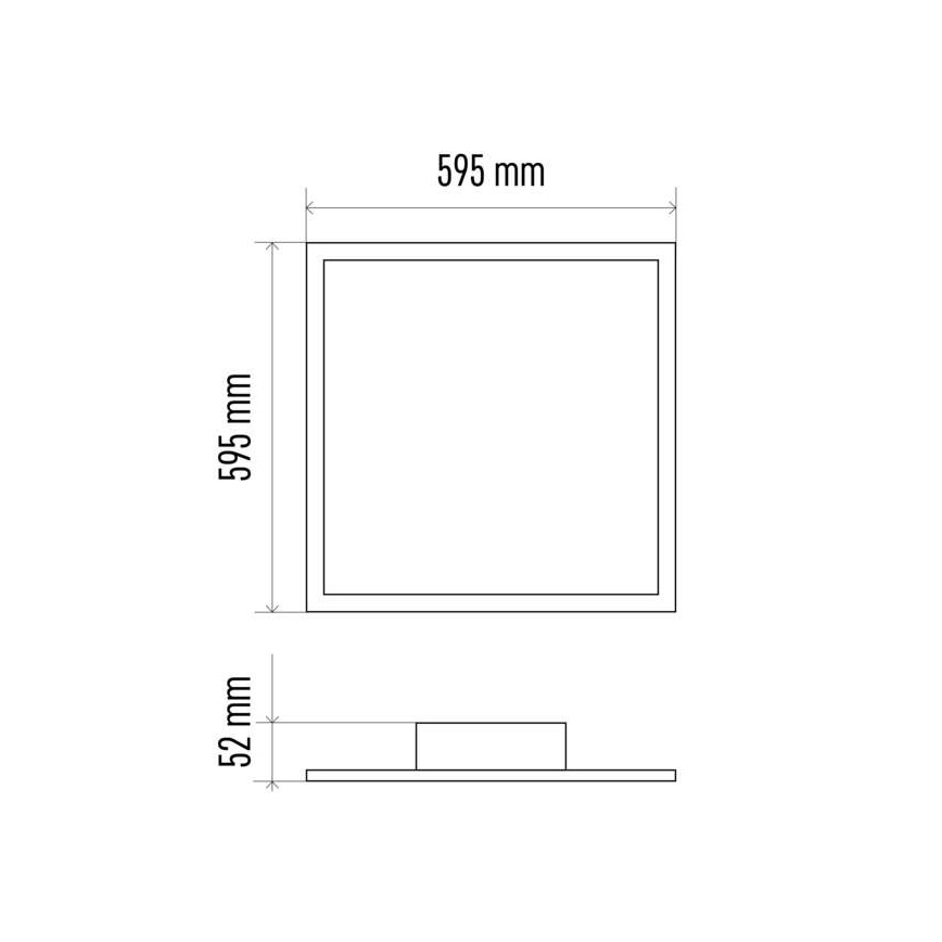 LED Hämardatav laevalgusti LED/40W/230V 2700-6000K ruudukujuline + pult
