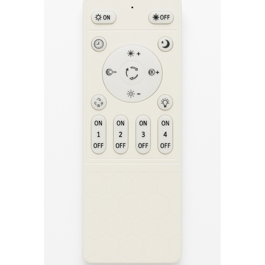 Hämardatav LED-laelamp LED/45W/230V 3000-6500K must + kaugjuhtimispult