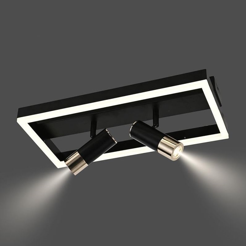 LED Hämardatav laevalgusti LED/50W/230V 3000-6500K must + kaugjuhtimispult