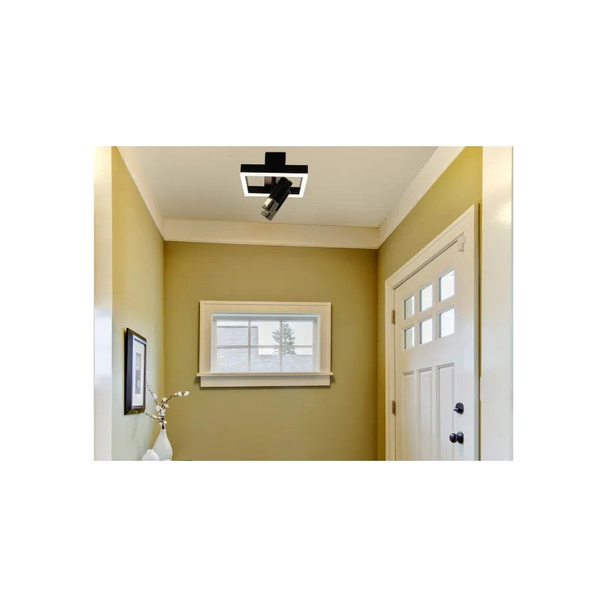 LED Hämardatav laevalgusti LED/50W/230V 3000-6500K must + kaugjuhtimispult