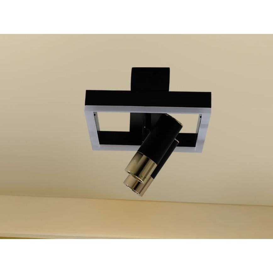 LED Hämardatav laevalgusti LED/50W/230V 3000-6500K must + kaugjuhtimispult