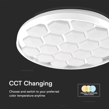 LED Hämardatav laevalgusti LED/60W/230V 3000/4000/6500K d. 49 cm + kaugjuhtimispult