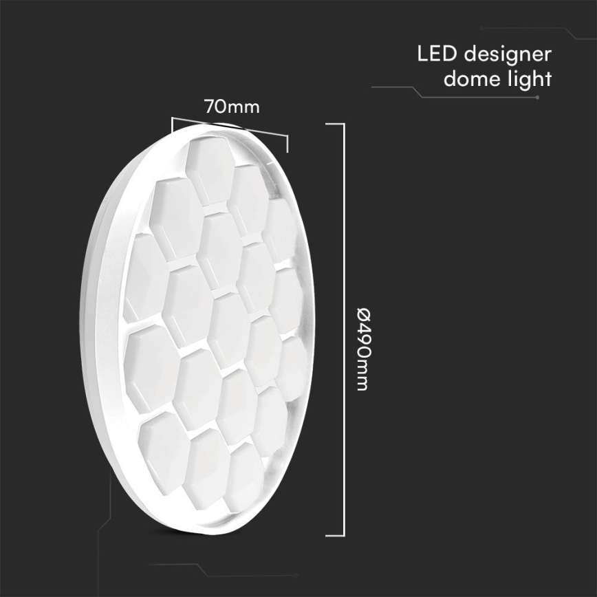 LED Hämardatav laevalgusti LED/60W/230V 3000/4000/6500K d. 49 cm + kaugjuhtimispult