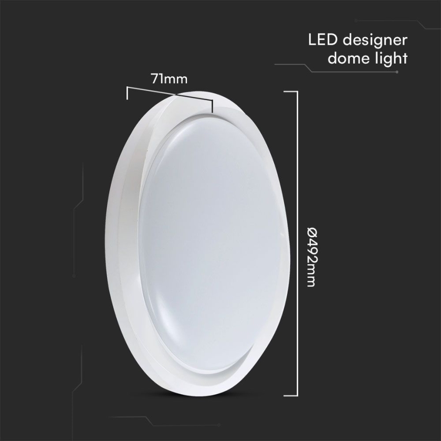 LED Hämardatav laevalgusti LED/60W/230V 3000-6500K 49,2 cm valge + kaugjuhtimispult