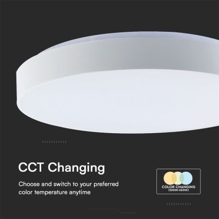 LED Hämardatav laevalgusti LED/60W/230V 3000-6500K 49,5 cm valge + kaugjuhtimispult