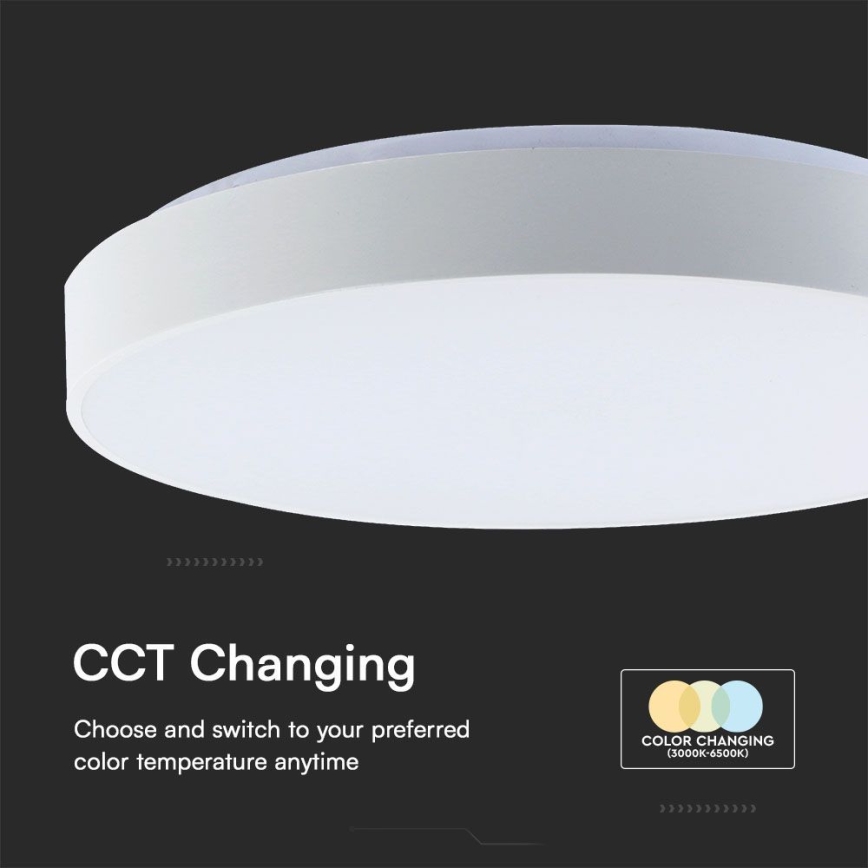 LED Hämardatav laevalgusti LED/60W/230V 3000-6500K 49,5 cm valge + kaugjuhtimispult